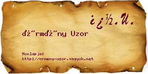 Örmény Uzor névjegykártya